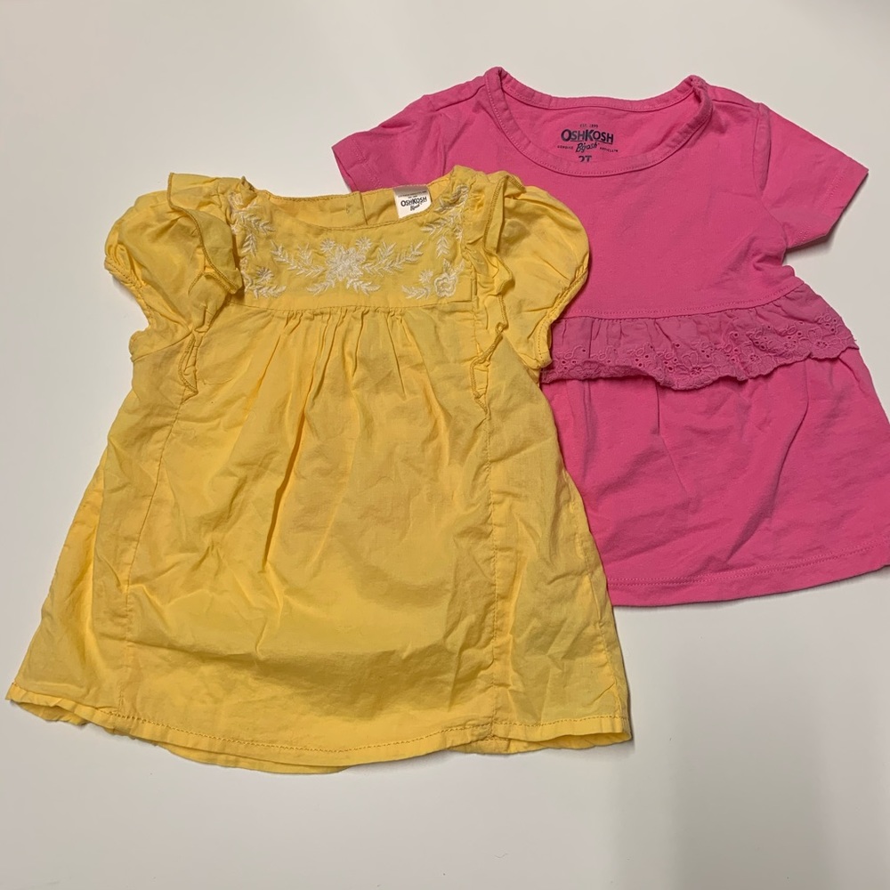 Two 2T oshkosh b’gosh tops - never worn